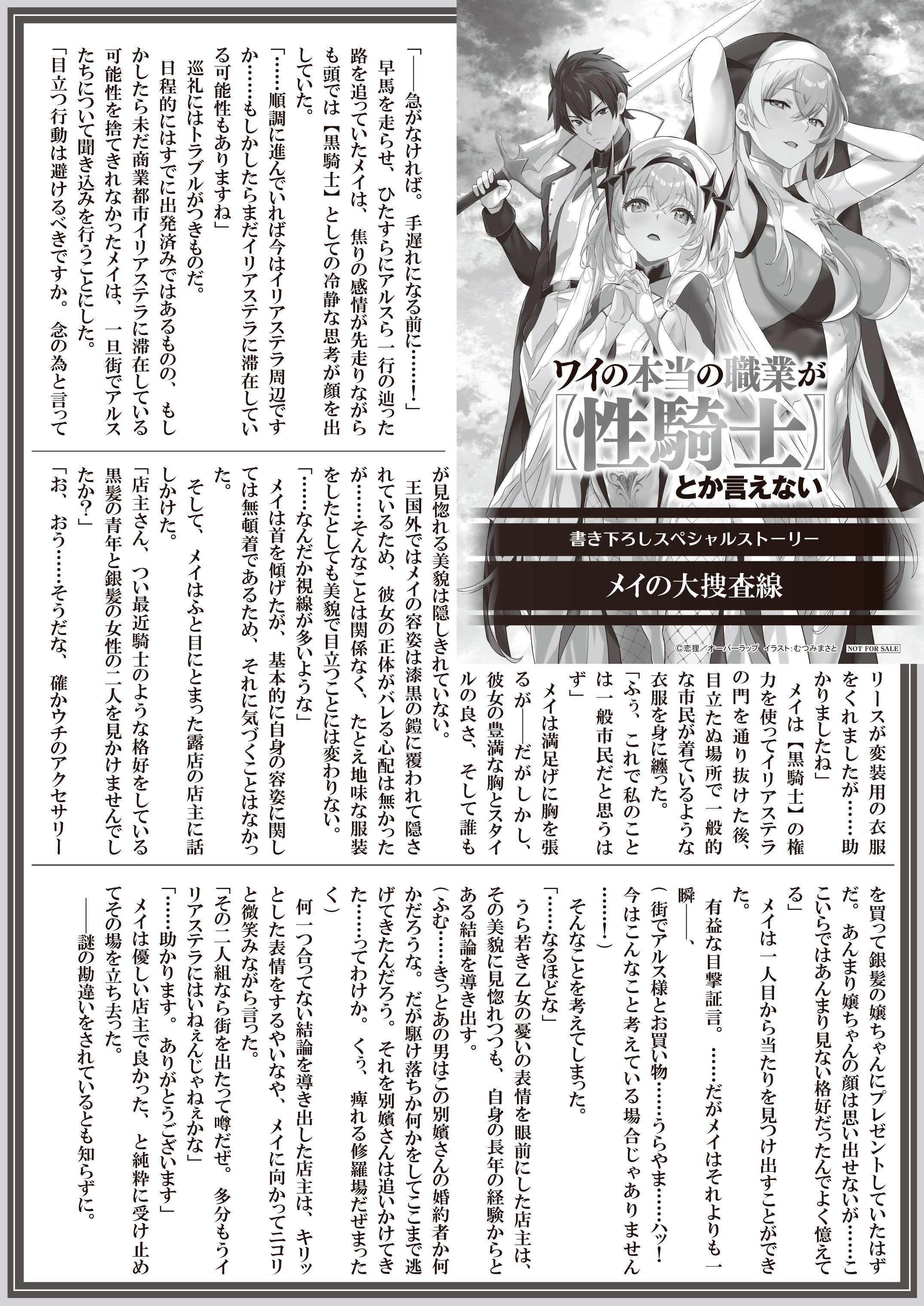 【文庫】【特約店】『ワイの本当の職業が【性騎士】とか言えない 2』B5SSペーパー